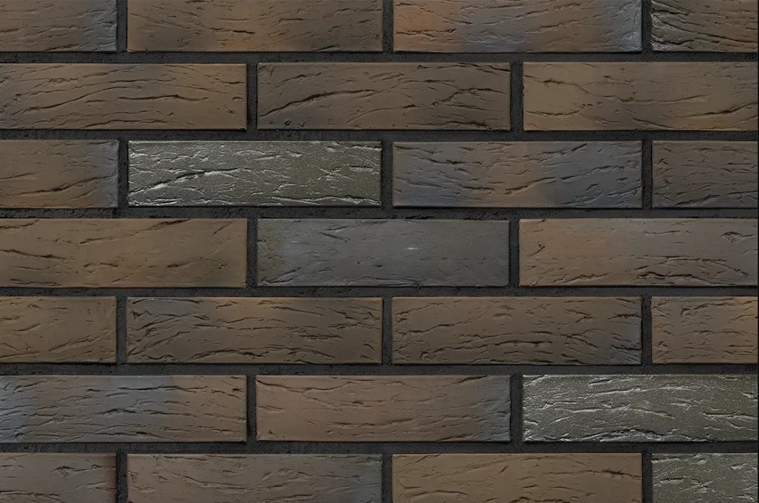 Облицовочный кирпич Браер одинарный 1 НФ кладка Limited риф, М150-200