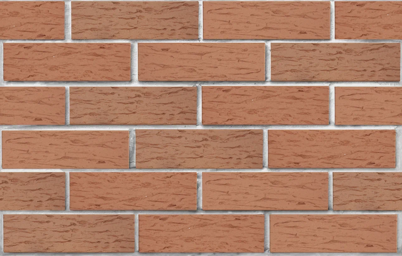 Облицовочный кирпич ЛСР одинарный 1 НФ Светло-коричневый руст