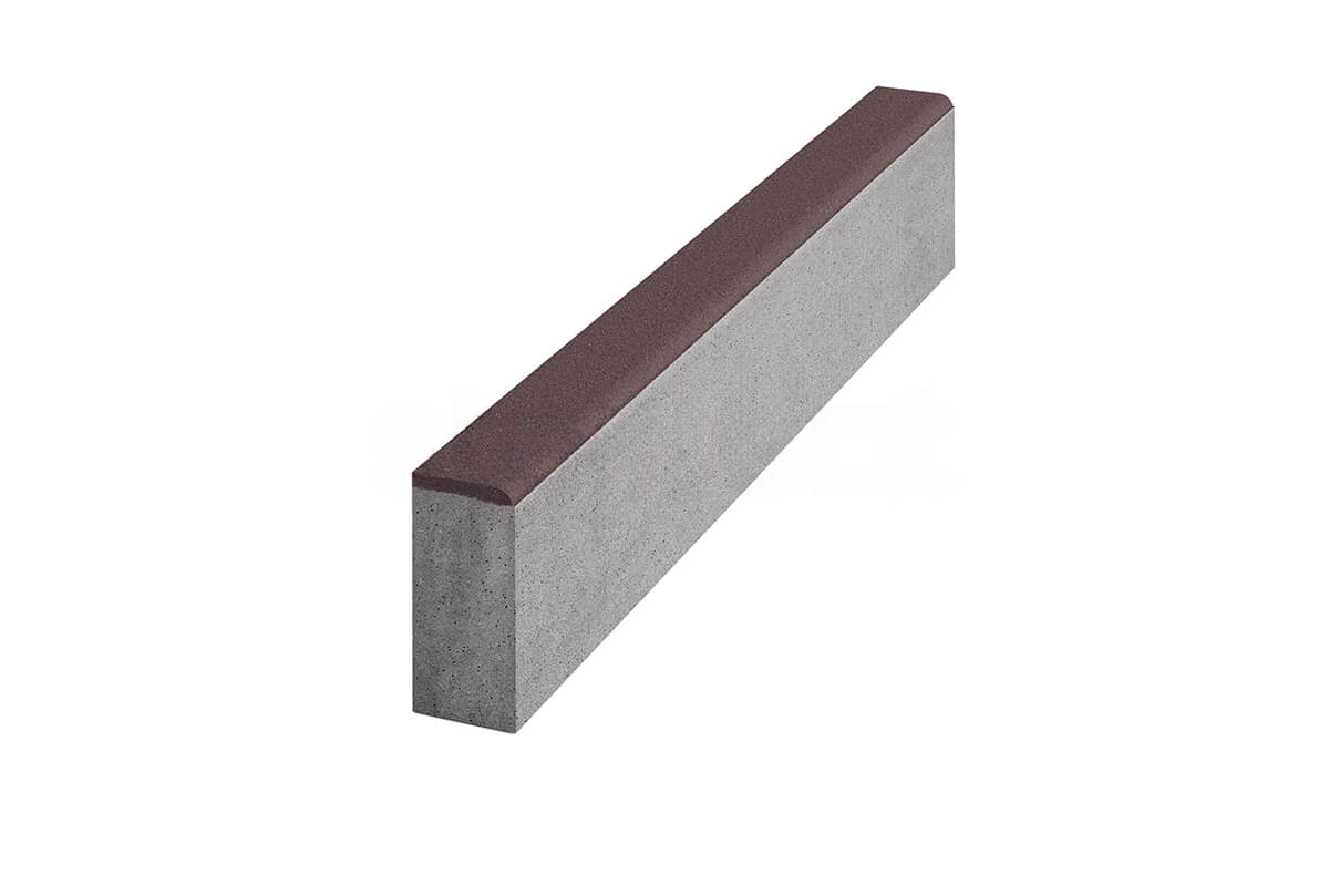 Бордюр Садовый 1000*200*80 Темно-коричневый