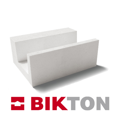 Газобетонный блок Bikton U-Blok D600 500х300х250 П(U) образный