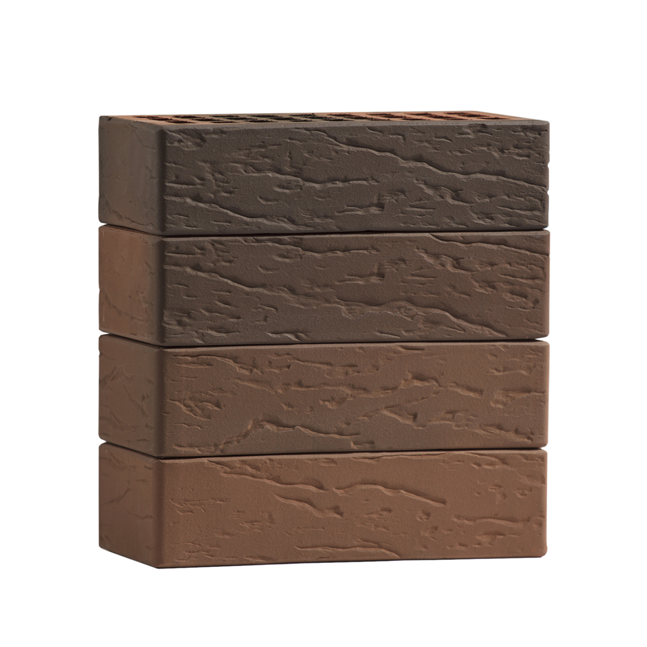 Облицовочный кирпич ВолгаБрик Руст №70 баварская кладка одинарный 1 НФ М200