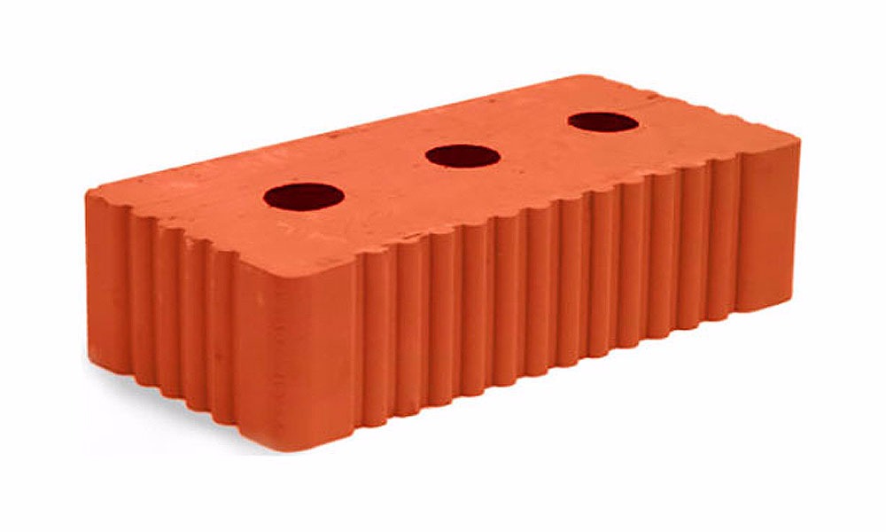 Кирпич строительный полнотелый Мстера одинарный 1 НФ рифленый М150