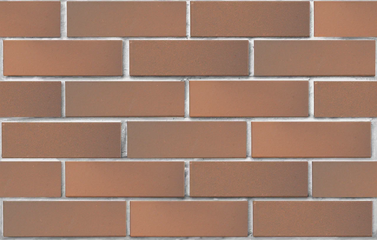 Облицовочный кирпич ЛСР одинарный 1 НФ Светло-коричневый флэш гладкий