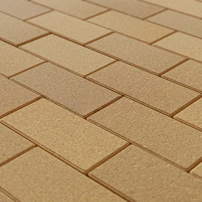 Тротуарная плитка Прямоугольник 200*100*60 Steingot Желтый (верхний прокрас, минифаска) 60 мм