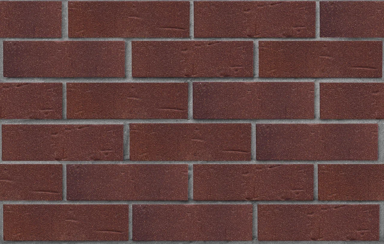 Клинкерный кирпич ЛСР 0,7NF Возрождение темно-красный с бордовым песком Порту винтаж