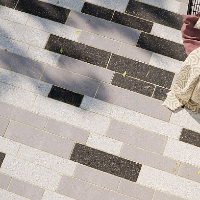 Тротуарная плитка Домино Серая 80 мм