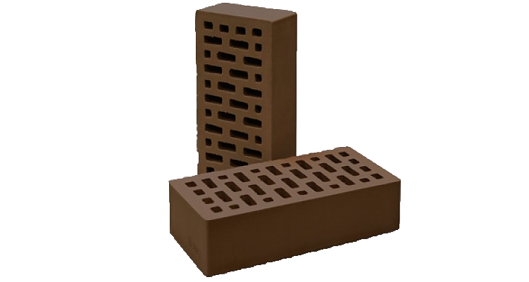 Облицовочный кирпич Верхневолжский одинарный 1 НФ Шоколад гладкий