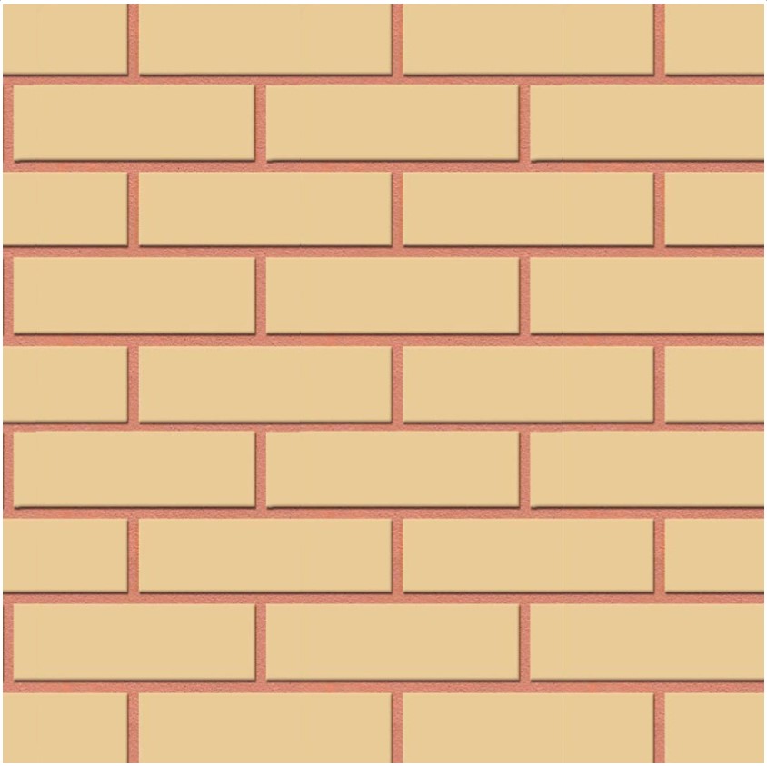 Облицовочный кирпич Голицынский одинарный 1 НФ желтый Слоновая кость гладкий