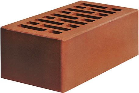 Кирпич рядовой керамический Строма полуторный 1.4 НФ бордо гладкий