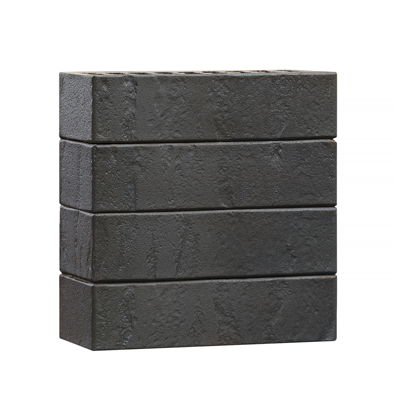 Облицовочный кирпич ВолгаБрик Эльтон Сумрак баварская кладка одинарный 1 НФ руст М200