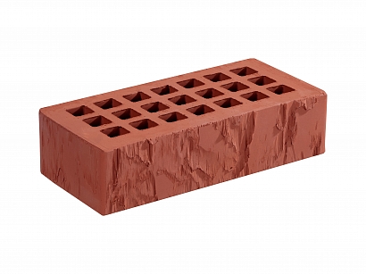 Облицовочный кирпич Железногорский одинарный 1 НФ Терракотовый скала