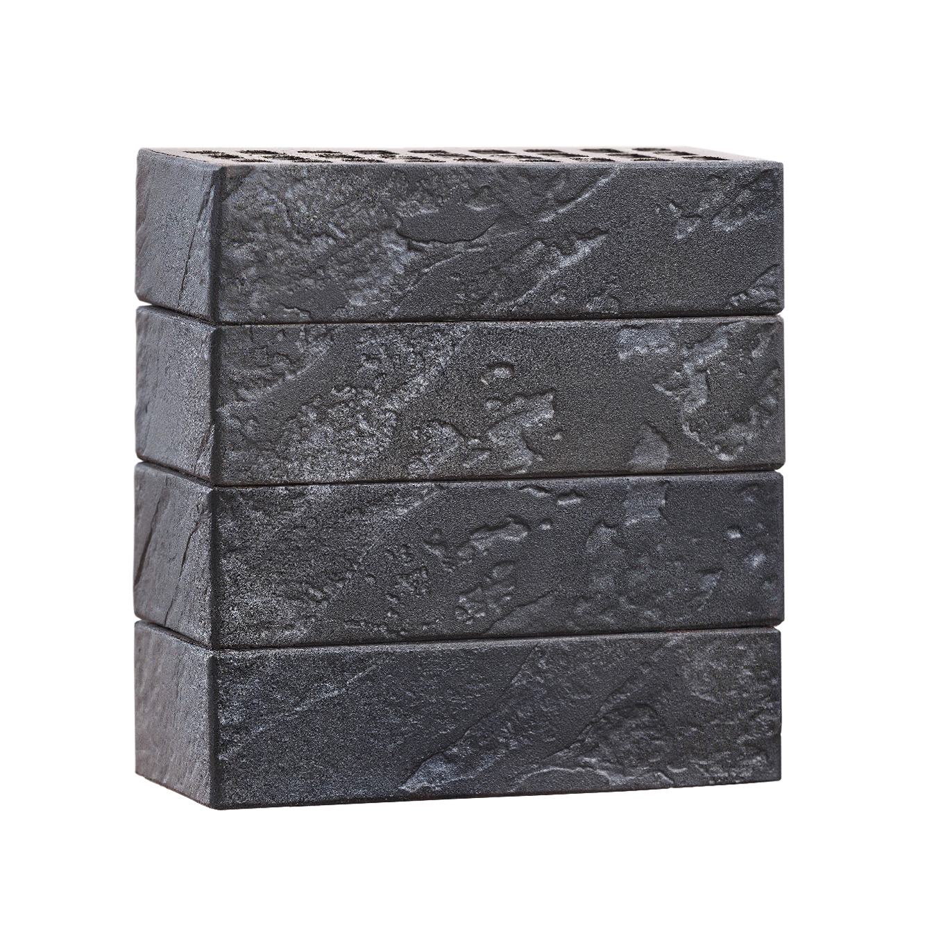 Облицовочный кирпич ВолгаБрик Байкал Сумрак баварская кладка одинарный 1 НФ руст М200