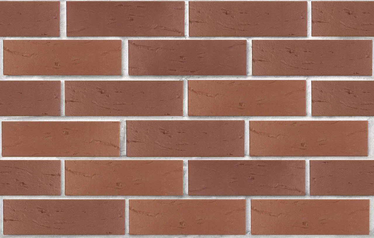 Облицовочный кирпич ЛСР одинарный 1 НФ Коричневый руст
