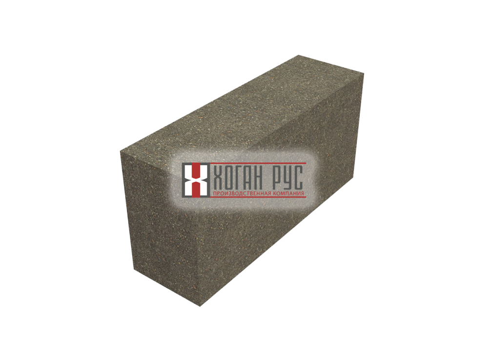 Керамзитобетонный утолщенный блок Хоган Рус перегородочный 390х120х188