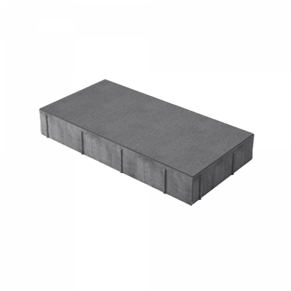 Тротуарная плитка Прямоугольник 4П6ф 400*200*60 Темно-серая