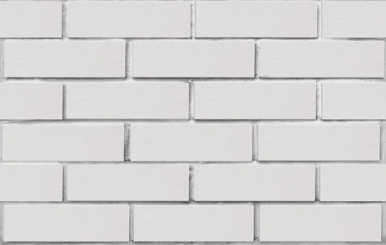 Клинкерный кирпич ЛСР 0,7NF Обсидиан белый Вернамо винтаж