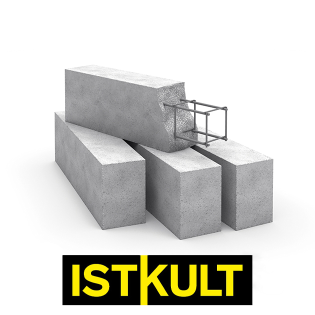 Армированная газобетонная перемычка ISTKULT D600 1500х100х250/1698