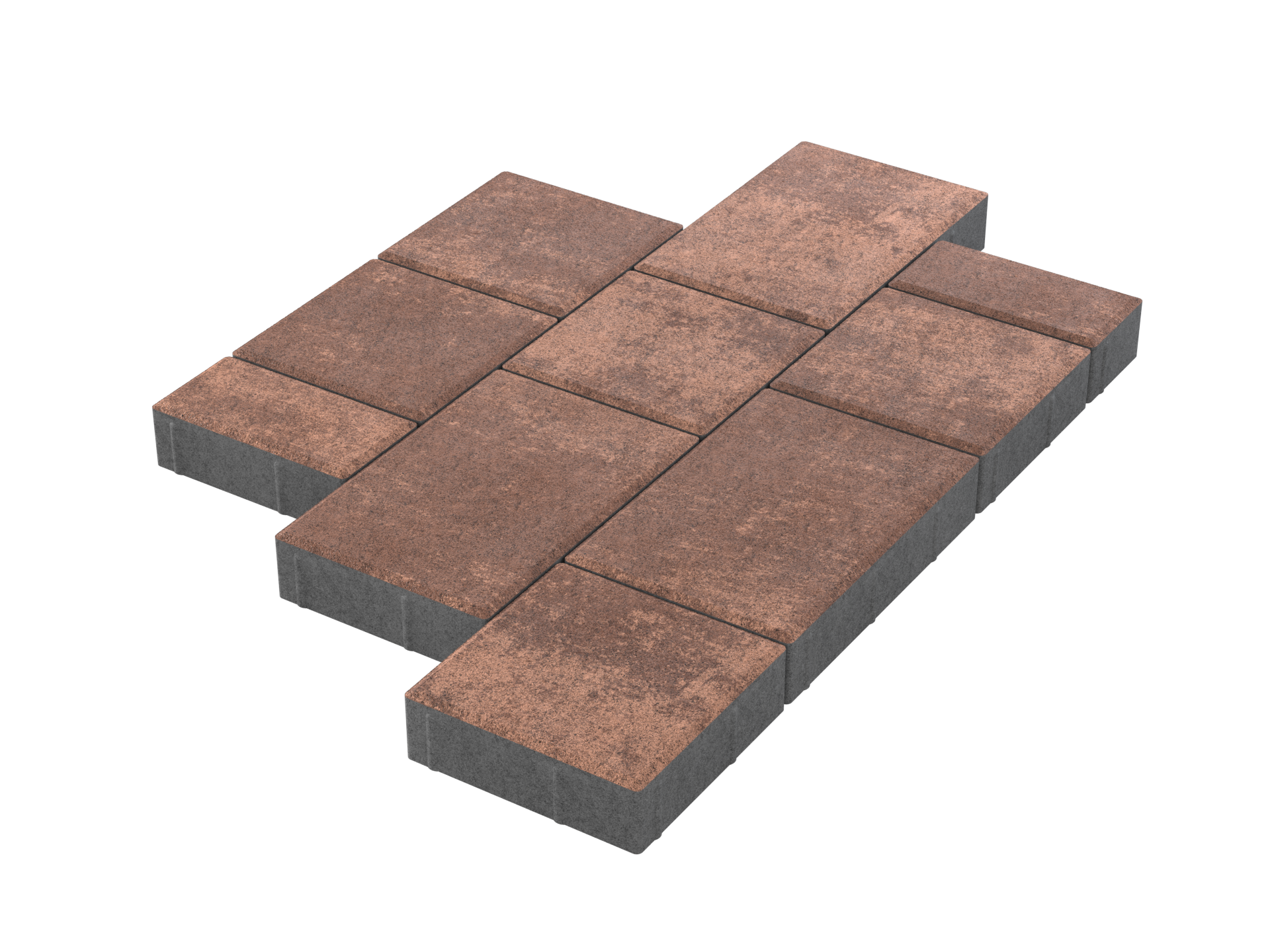 Тротуарная плитка Мозаика Stellard «Мокко» 60 мм