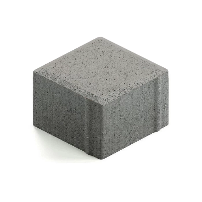 Тротуарная плитка Квадрат 342 МЗ 100х100х80мм Серый