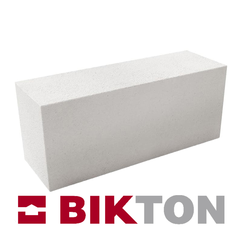 Автоклавные газобетонные блоки Bikton Blok D500 625х200х250 стеновые