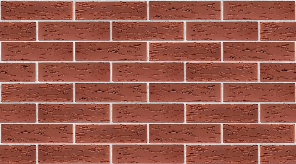 Облицовочный кирпич Воротынский одинарный 1 НФ Бордо руст М150 ГОСТ 530-2012