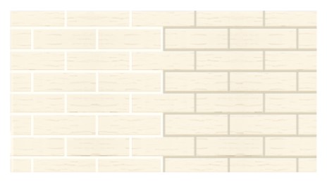 Облицовочный кирпич Норский одинарный 1 НФ Белый рифленый