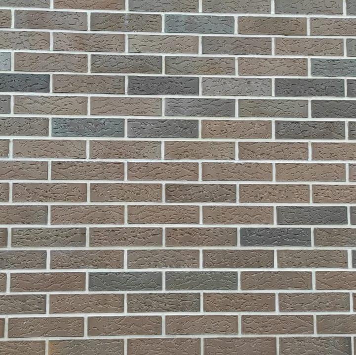 Облицовочный кирпич Вышневолоцкая керамика одинарный 1 НФ Баварская кладка Графит старый дуб